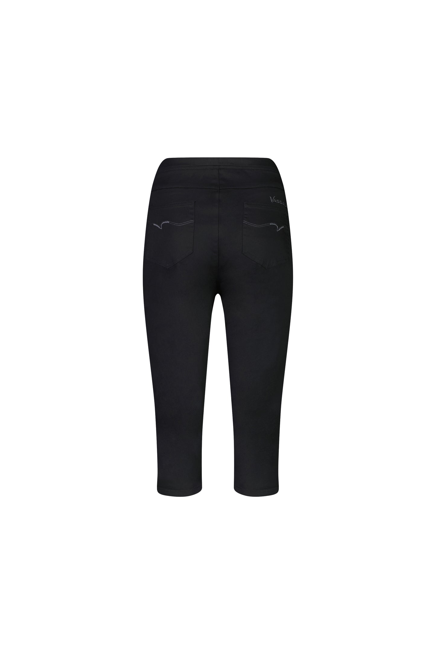 Vassalli - 3/4 Cotton Pull on Pant - 261LW - Black or White