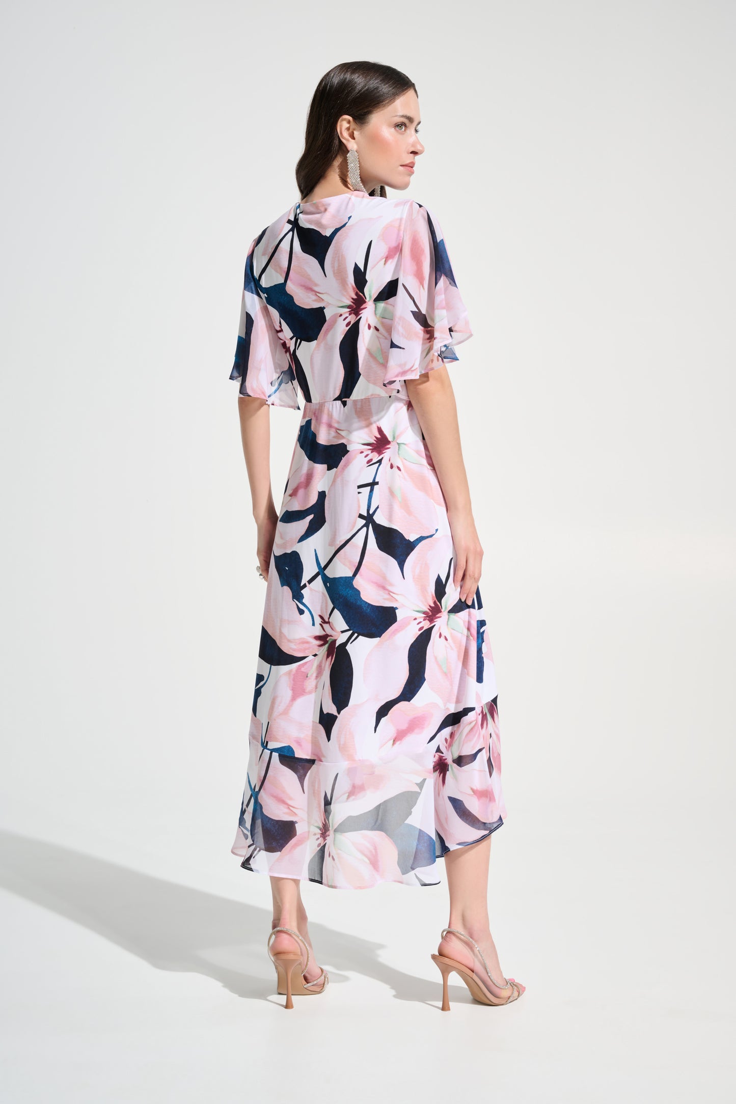 Chiffon Floral Print Fit & Flare Dress