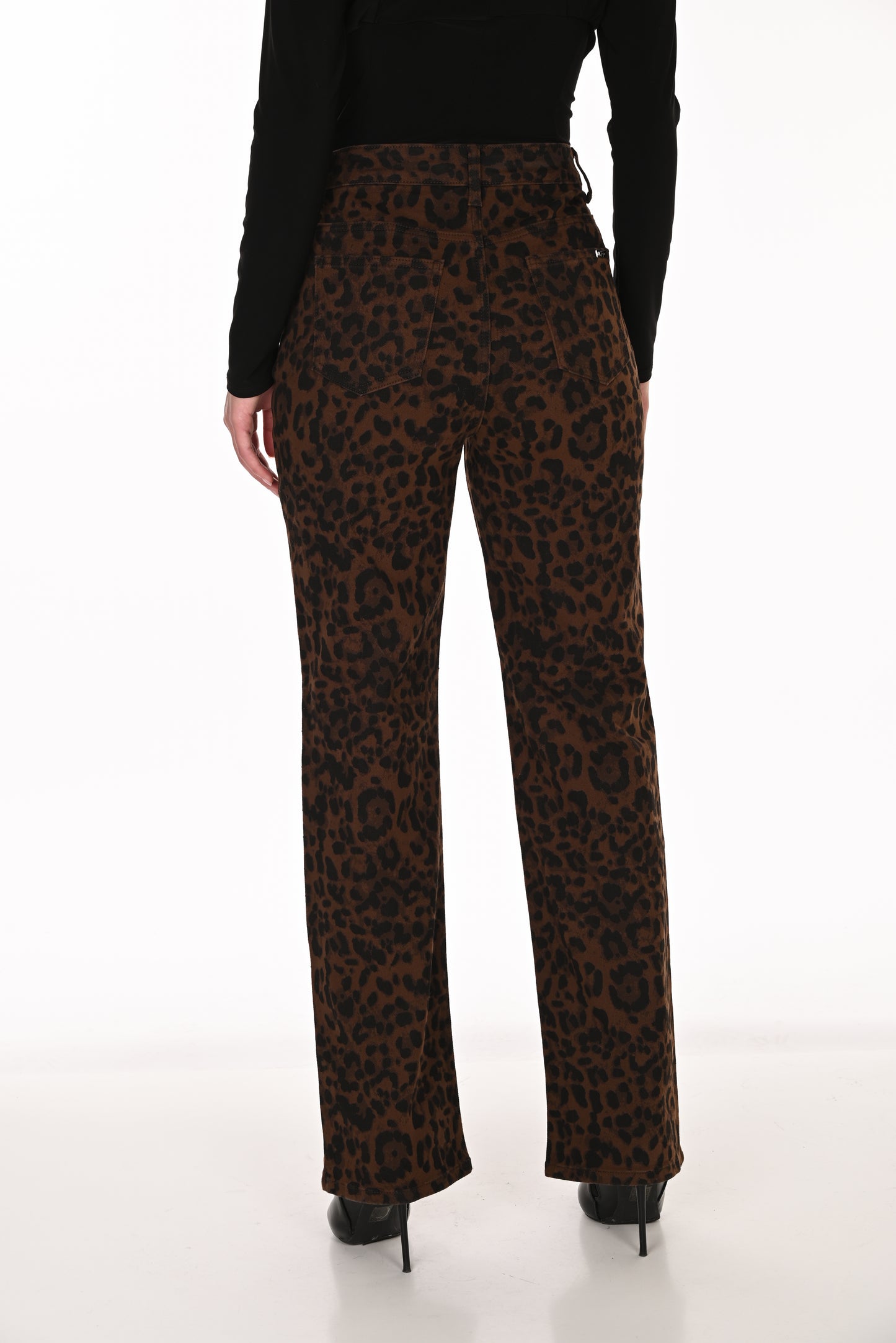 Leopard Denim Pant