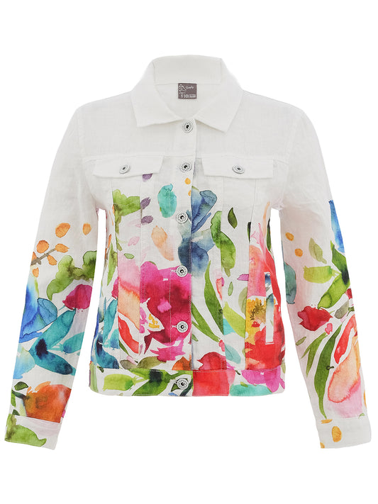 Woven Jacket Linen - Spring Delight