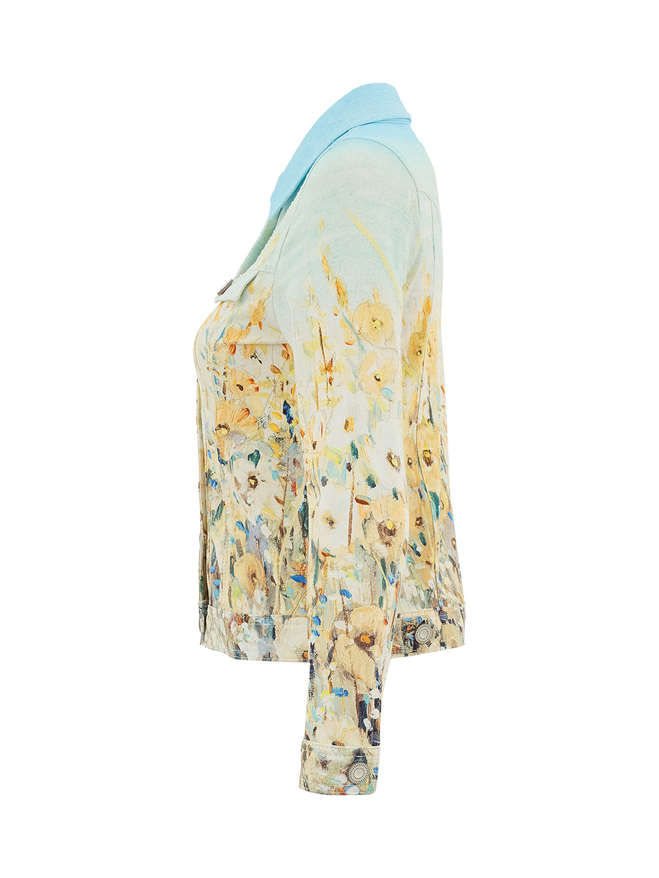Knit Jacket - Shoreline Flowers