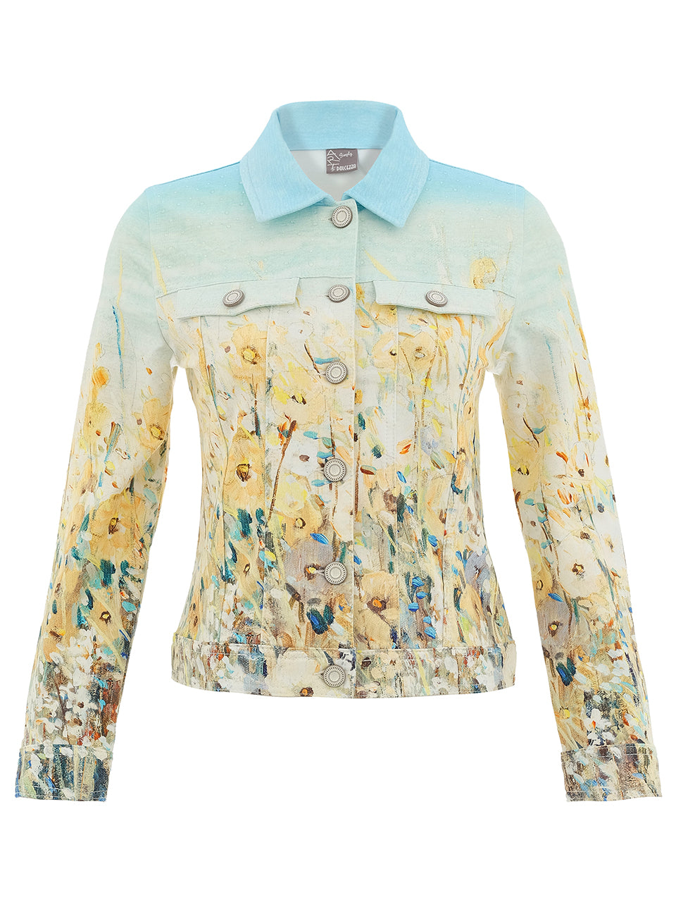 Knit Jacket - Shoreline Flowers