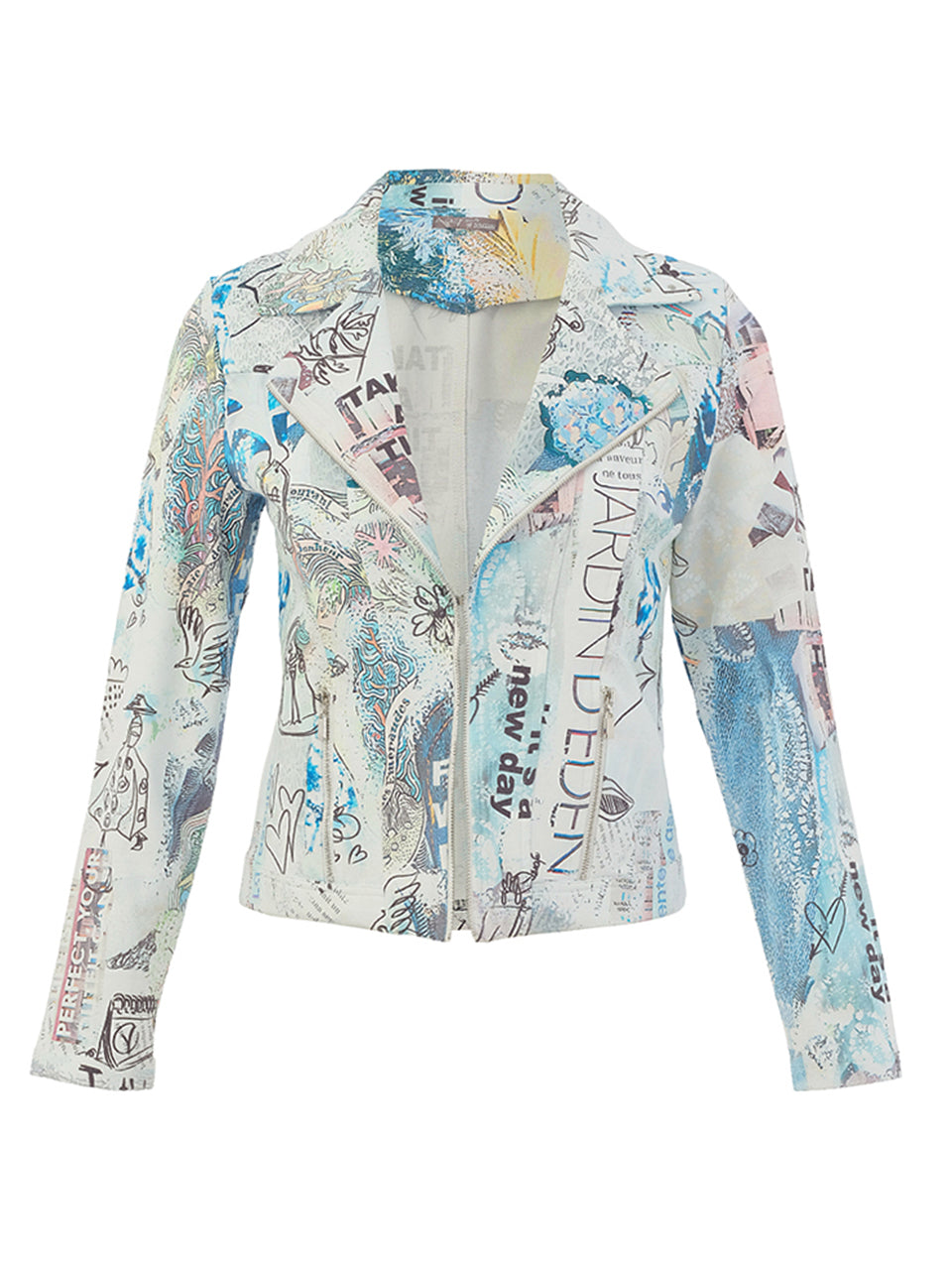 Knit Jacket - Collage #46 Print