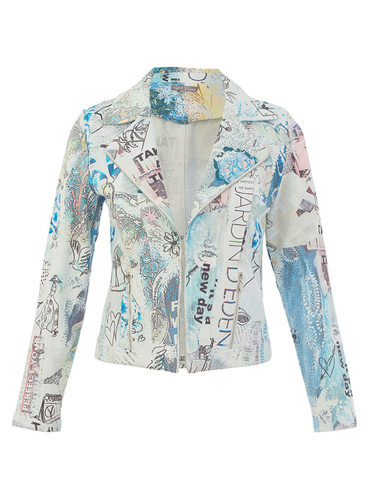 Knit Jacket - Collage #46 Print