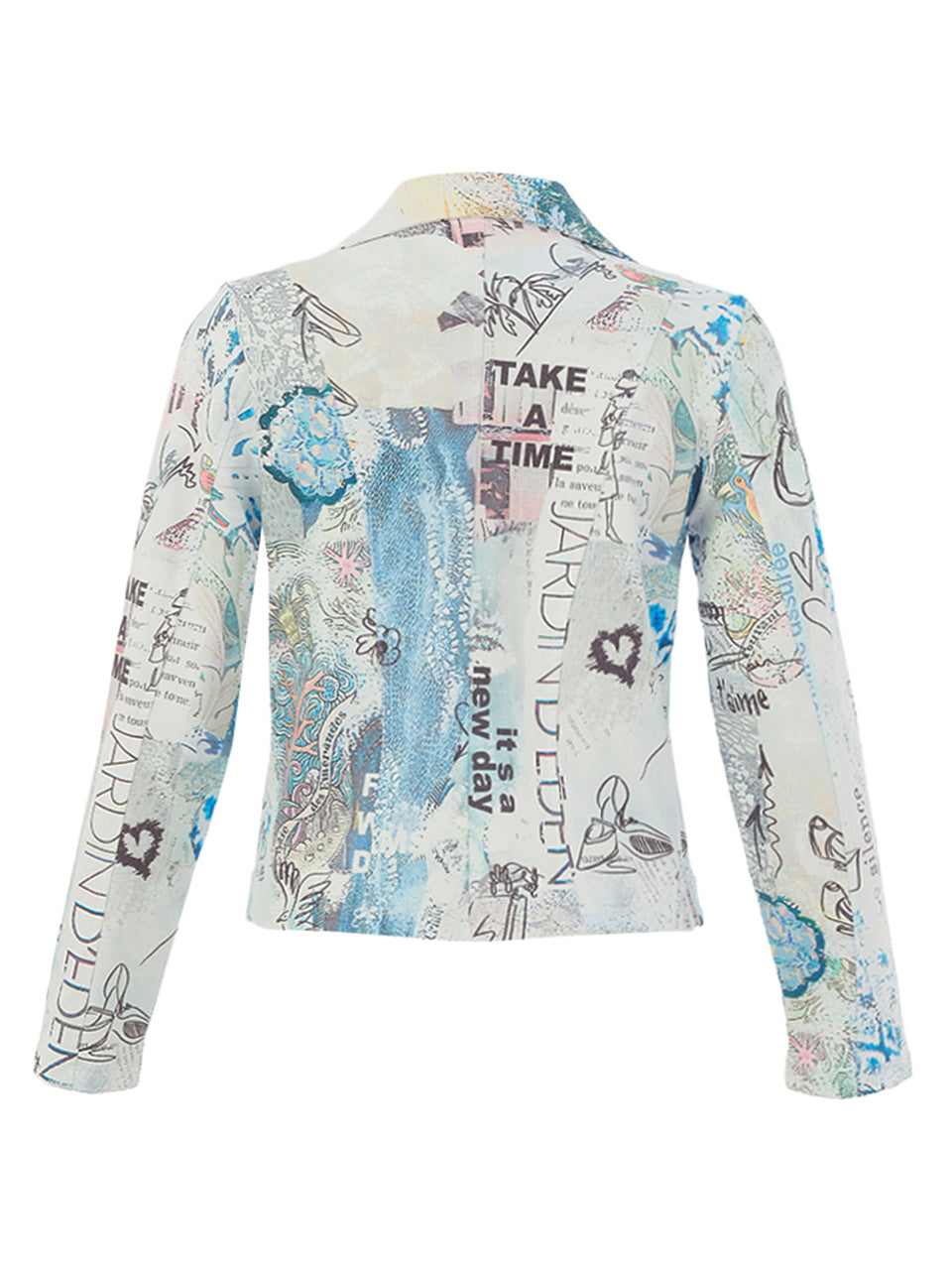 Knit Jacket - Collage #46 Print