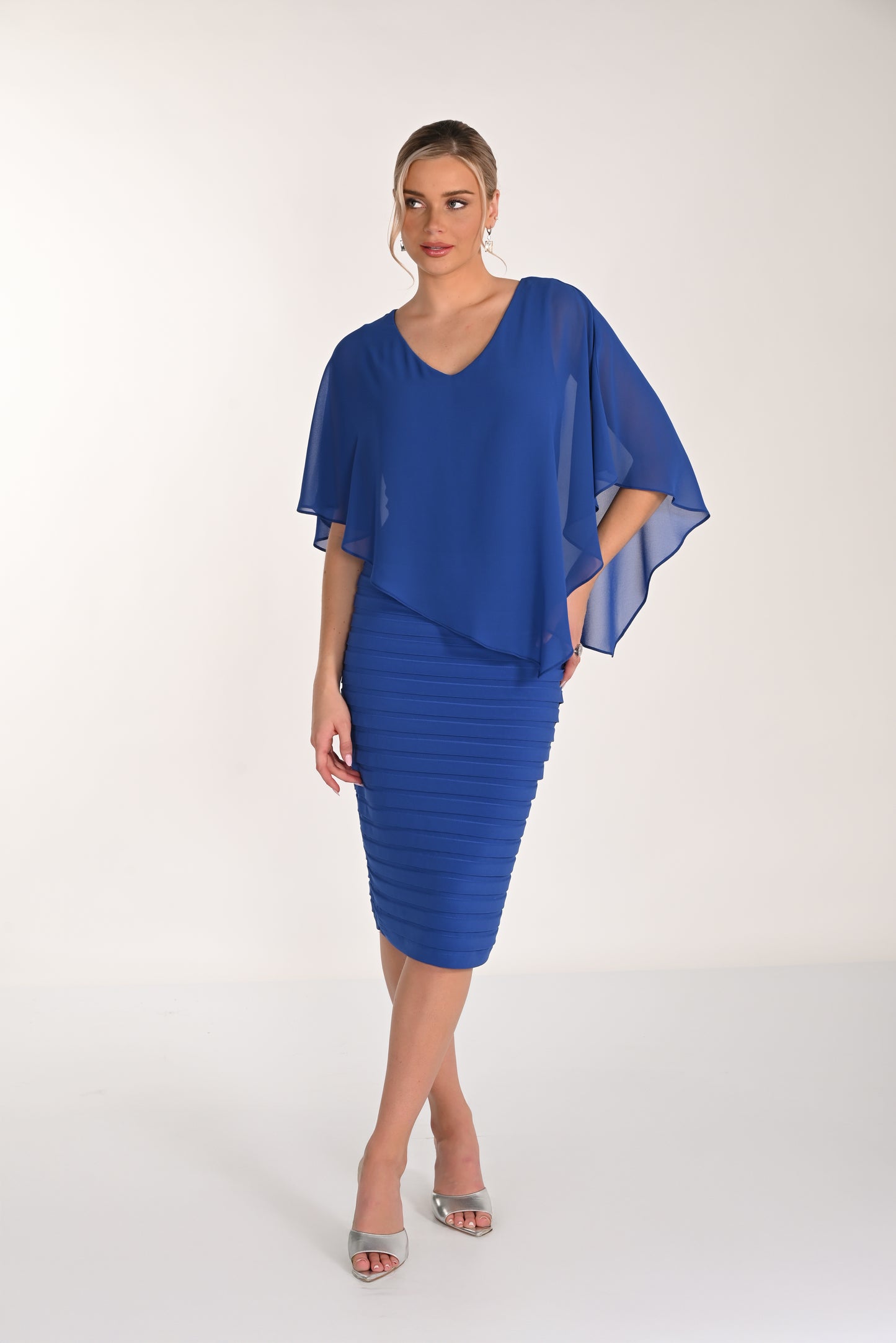 Overlay Dress Royal Blue