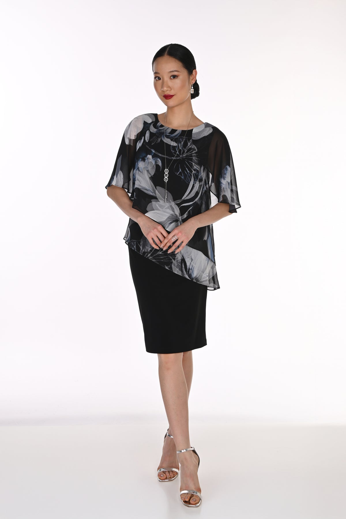 Overlay Dress Black/Grey