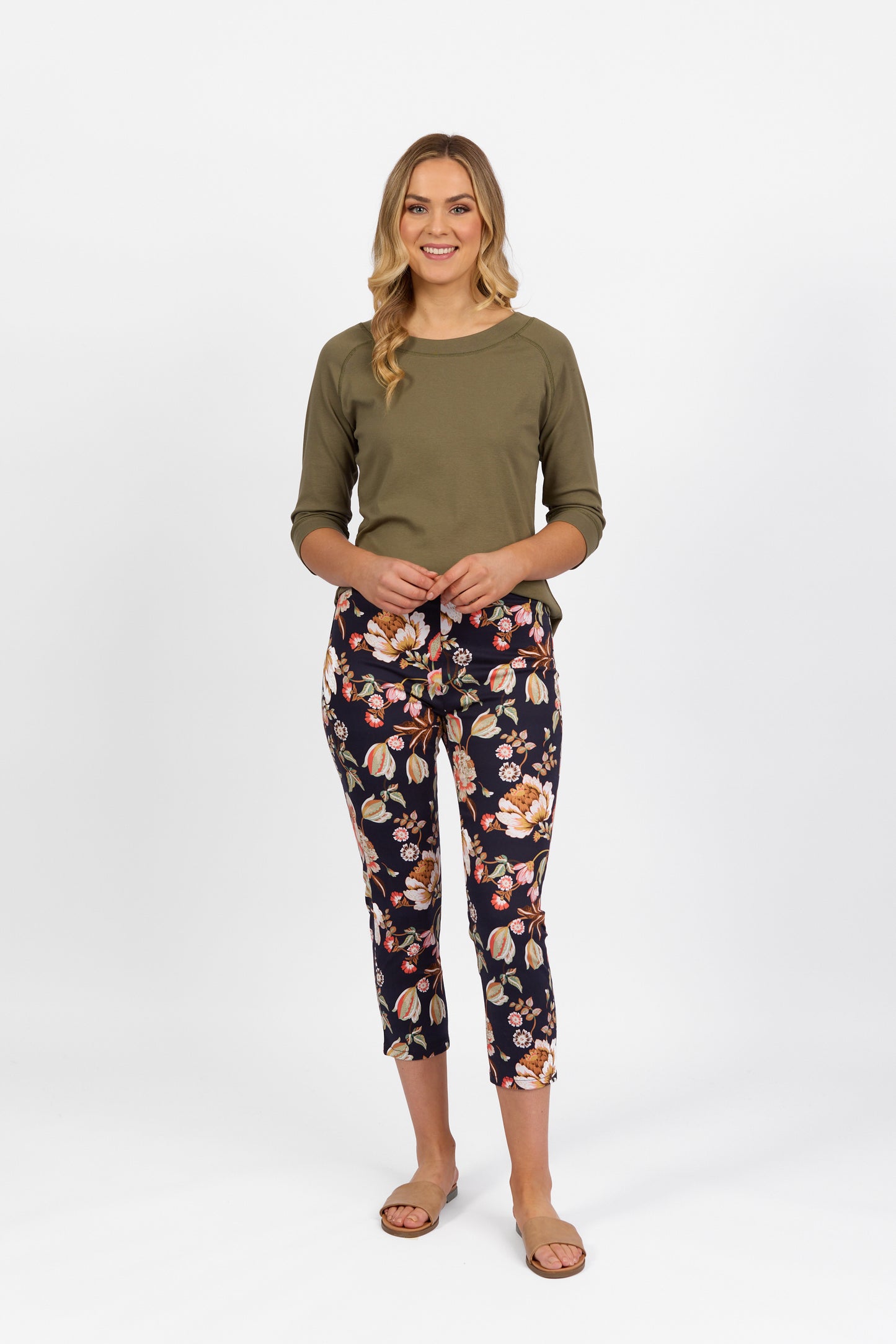 Vassalli - 7/8 Skinny Leg Cotton Pull-on Pant - 271LW - Freya