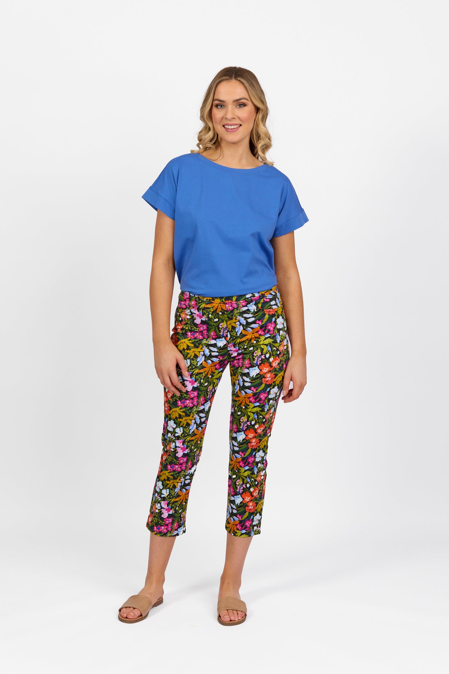 Vassalli - 7/8 Slim Leg Cotton Pull-on Pant - 274LW - Lola