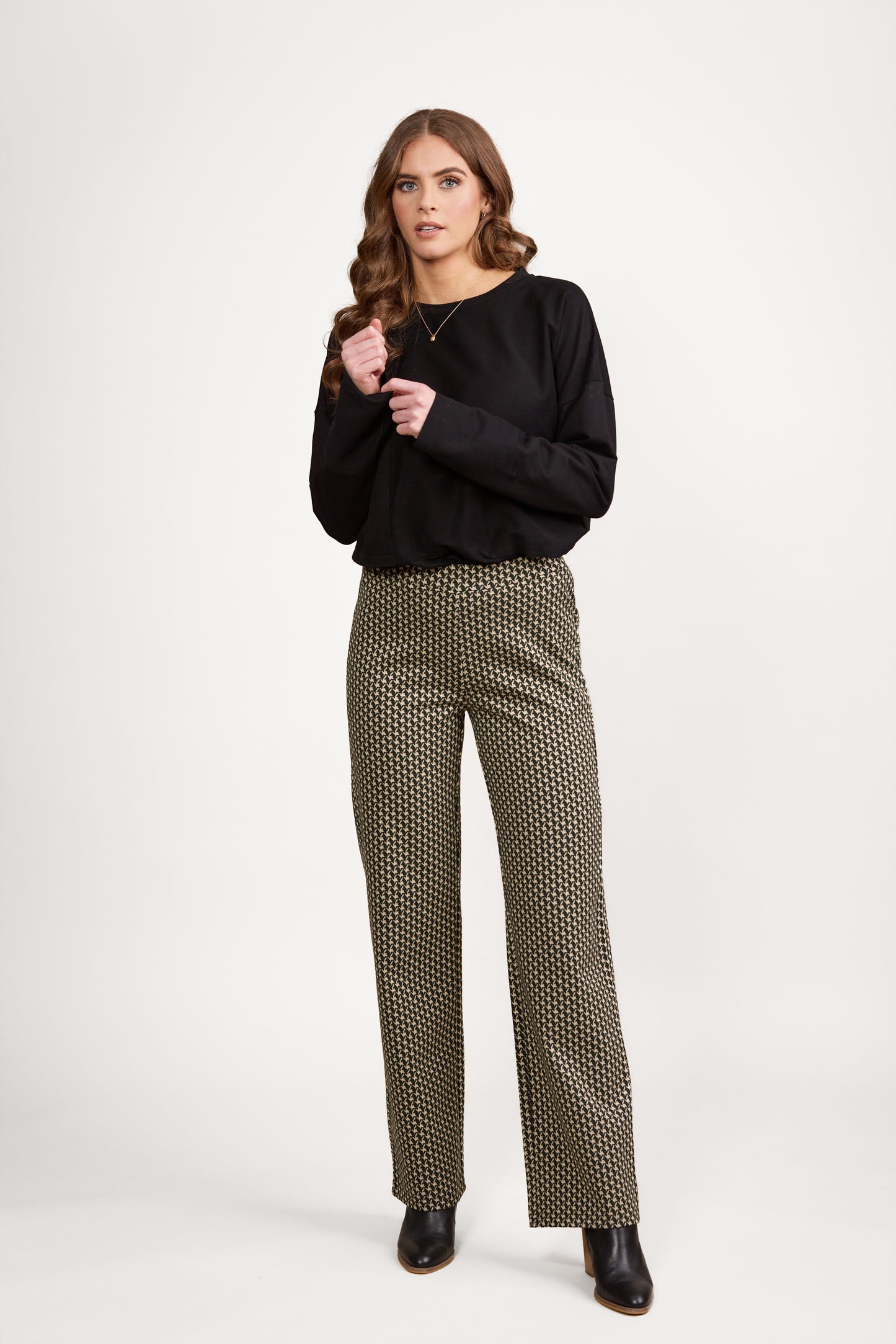 Pull on wide leg Pant - 295 - St Ives Pattern