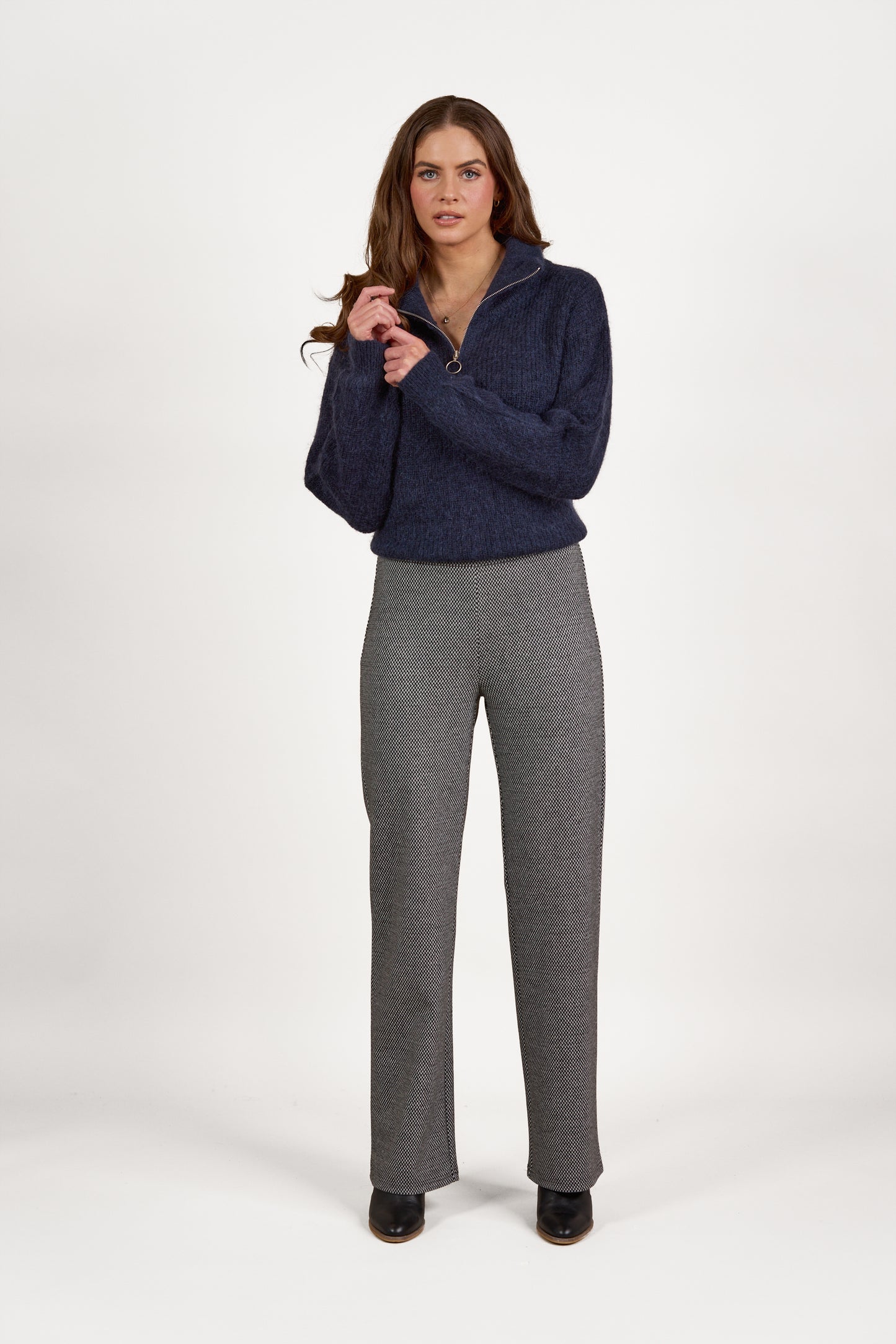 Vassalli - Pull on wide leg Pant - 295 - Xander Pattern