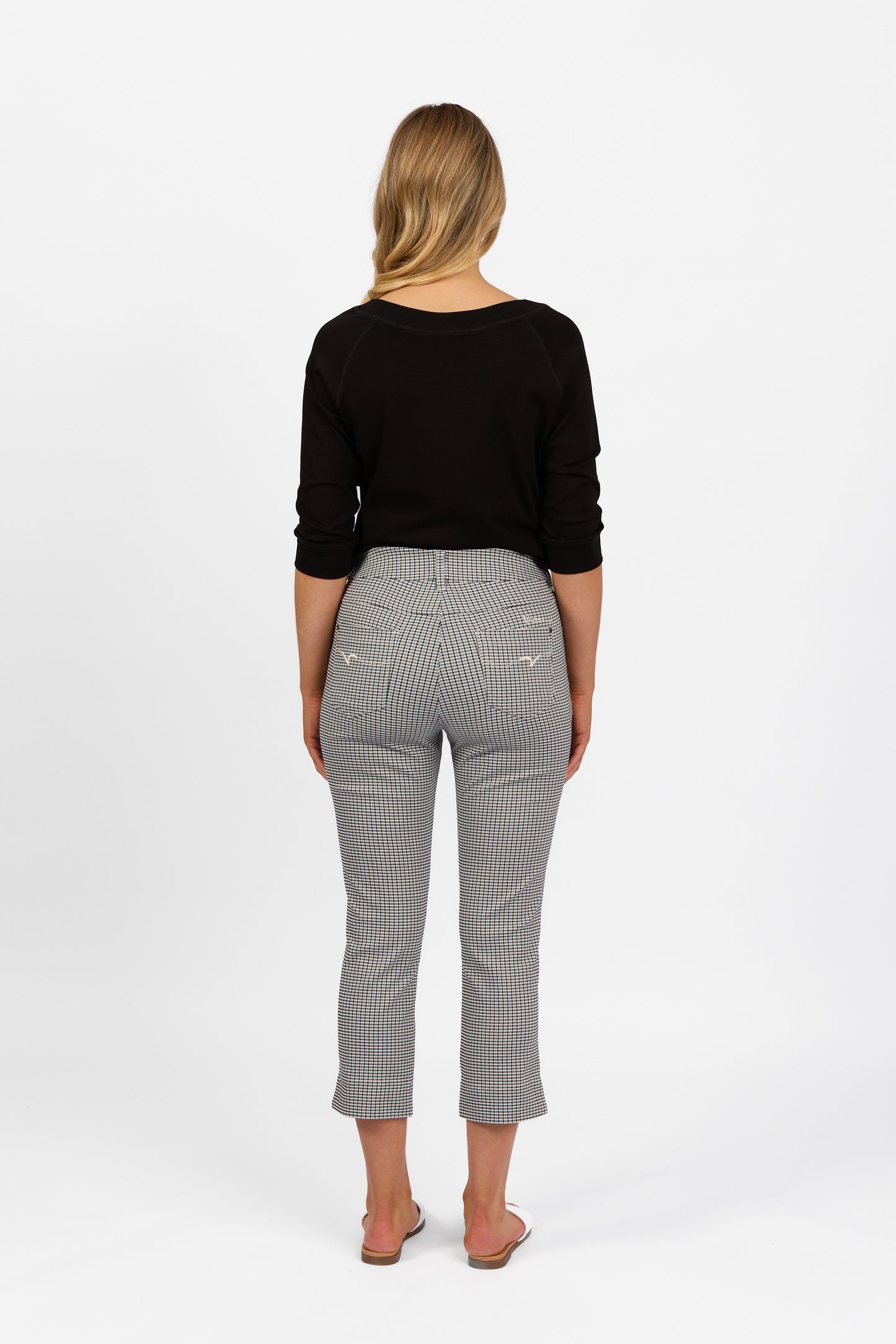 Vassalli 297 - 7/8 Check Pull-on Pant - 50% Off