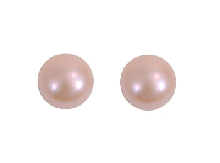 Apricot Freshwater Pearl Studs - PL0043