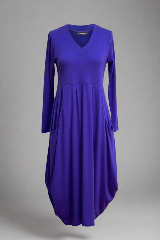 Bittermoon - Merino Carly Dress - Purple - Long Sleeve 1 x 14 left