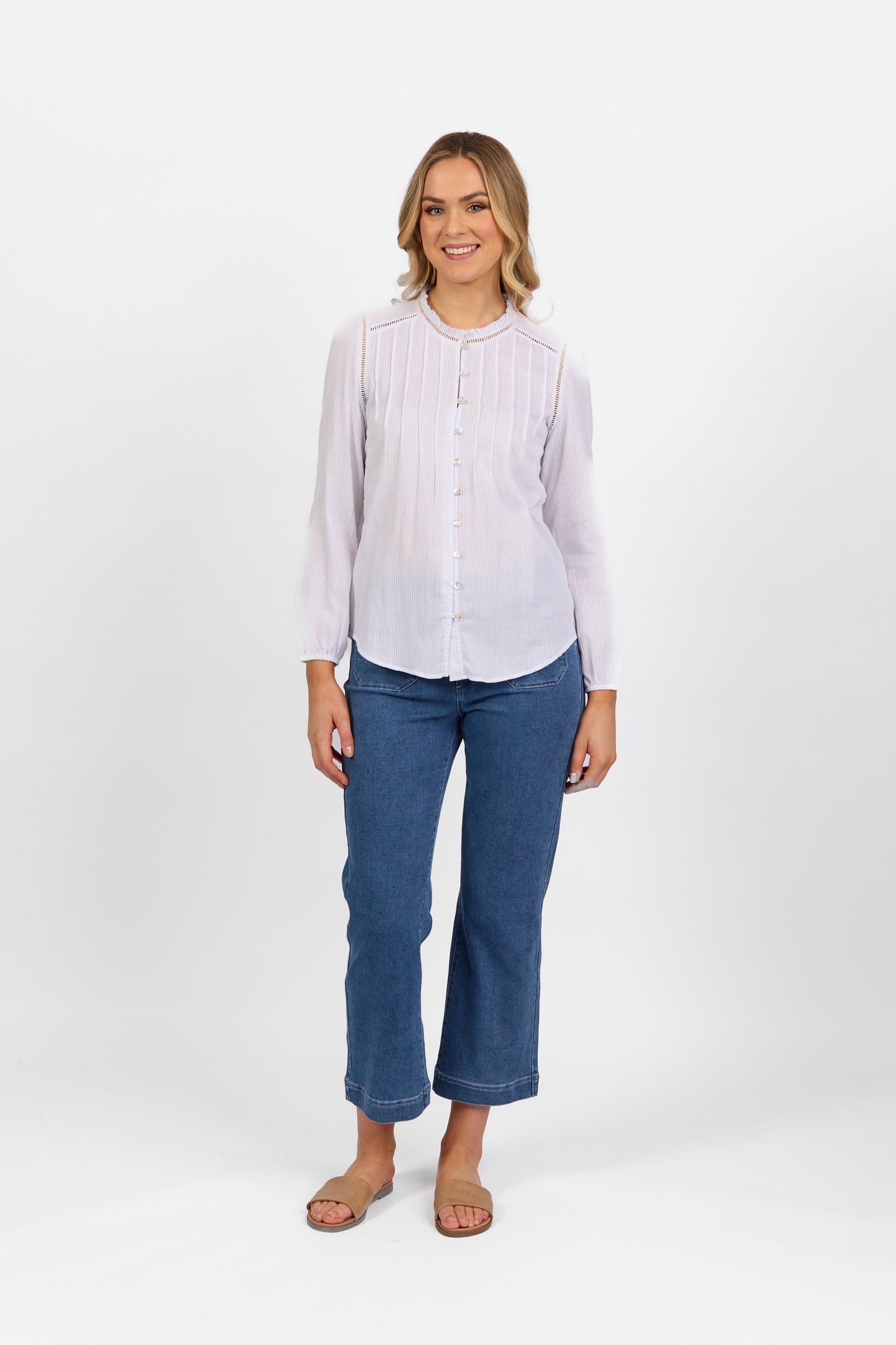 Vassalli 4453  Cotton Top - White - 30% Off