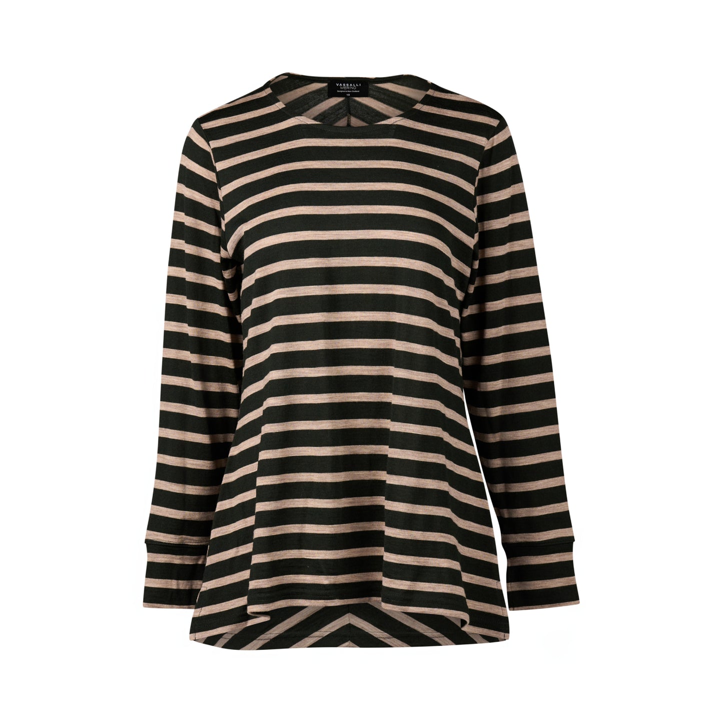 Merino Top - 4464 - Forest/Twig Stripe - Due Feb