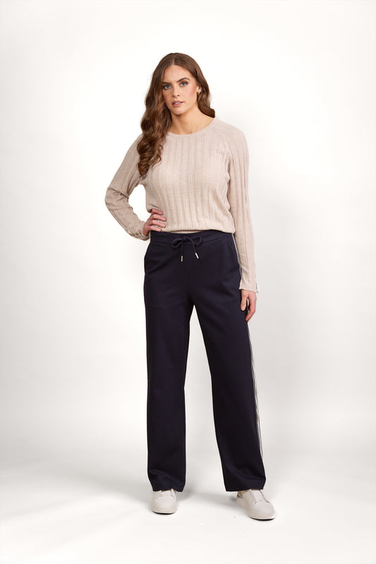 Wide Leg Pull On Pant- 5006 - Ink