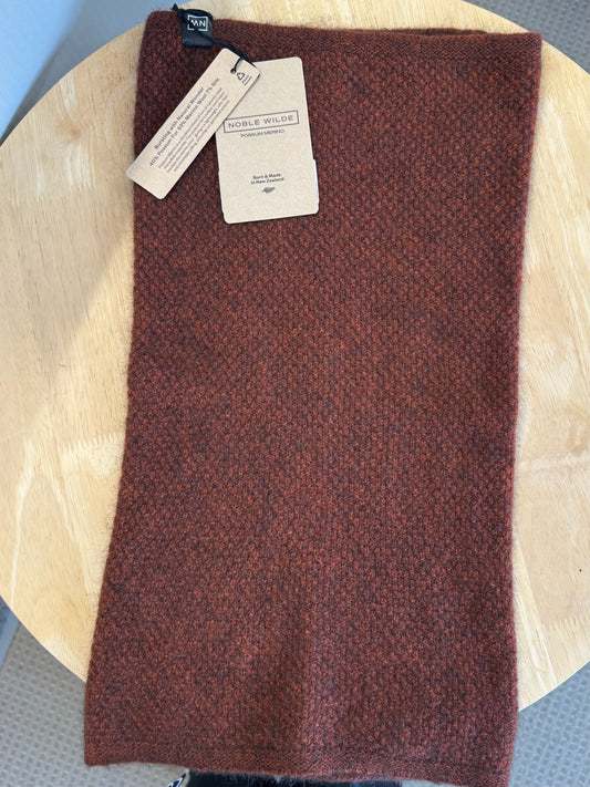 Possum/Merino Neck Warmer - Rimu