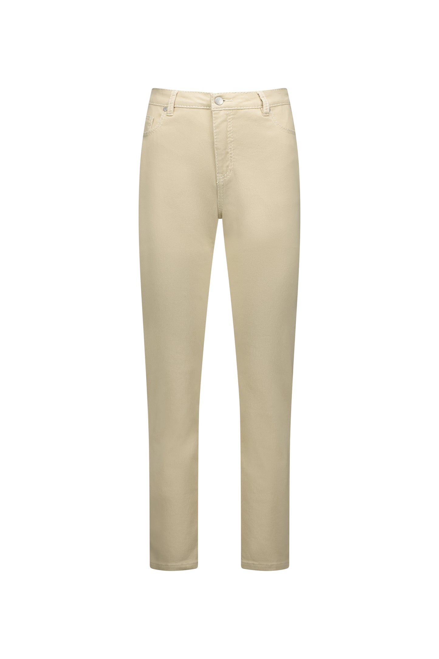 Vassalli - 5719 Slim Leg Top Stitch Jean - Wheat - 1 Size 14 left - 50% OFF