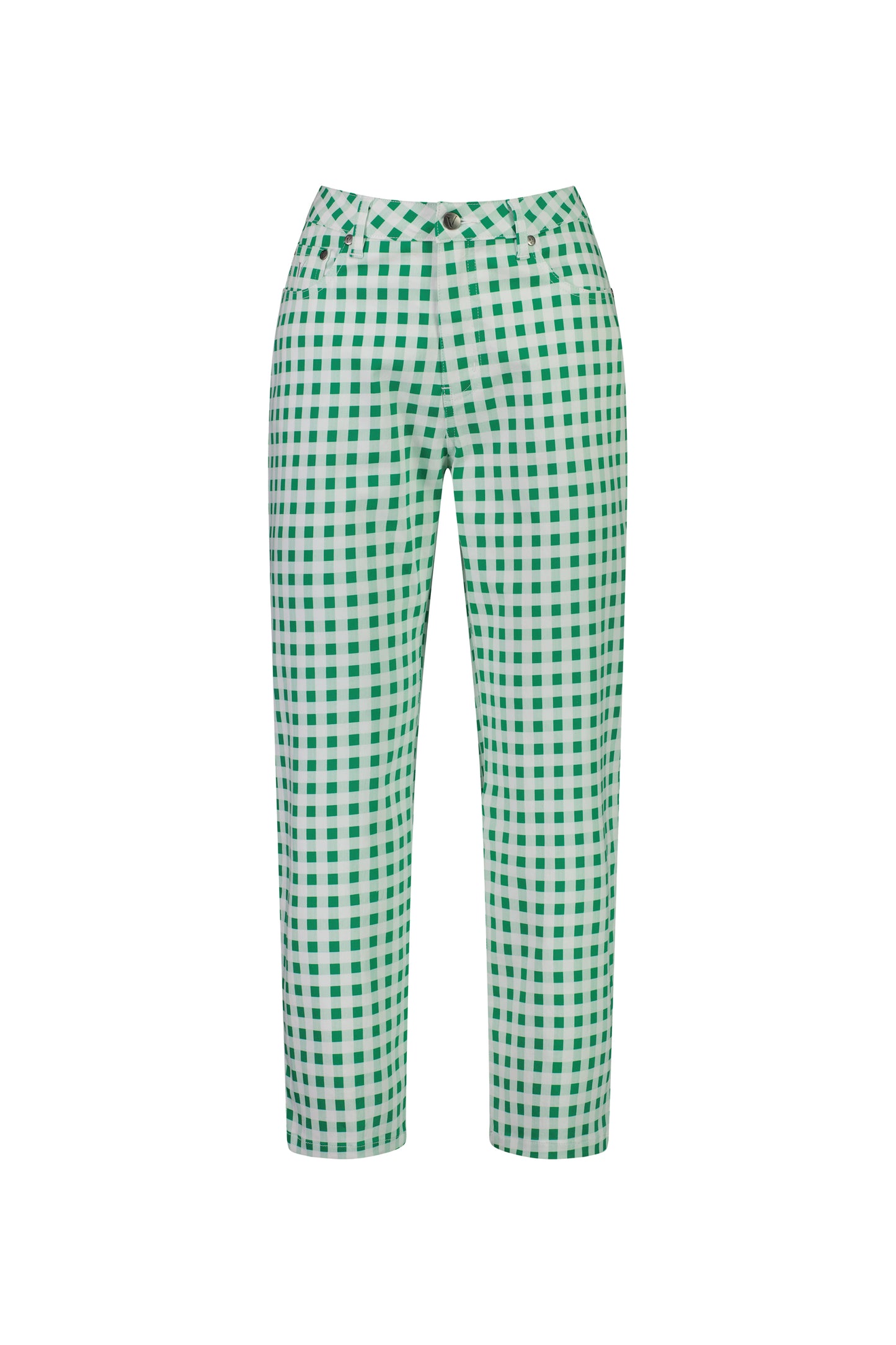 Vassalli - 5973LW - Cotton Printed 7/8 Pants - Green Picnic - 50% OFF 1 x 14 left