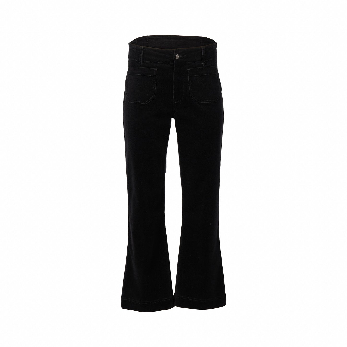 Wide Leg Ankle Grazer Pant - 5995AM - Black