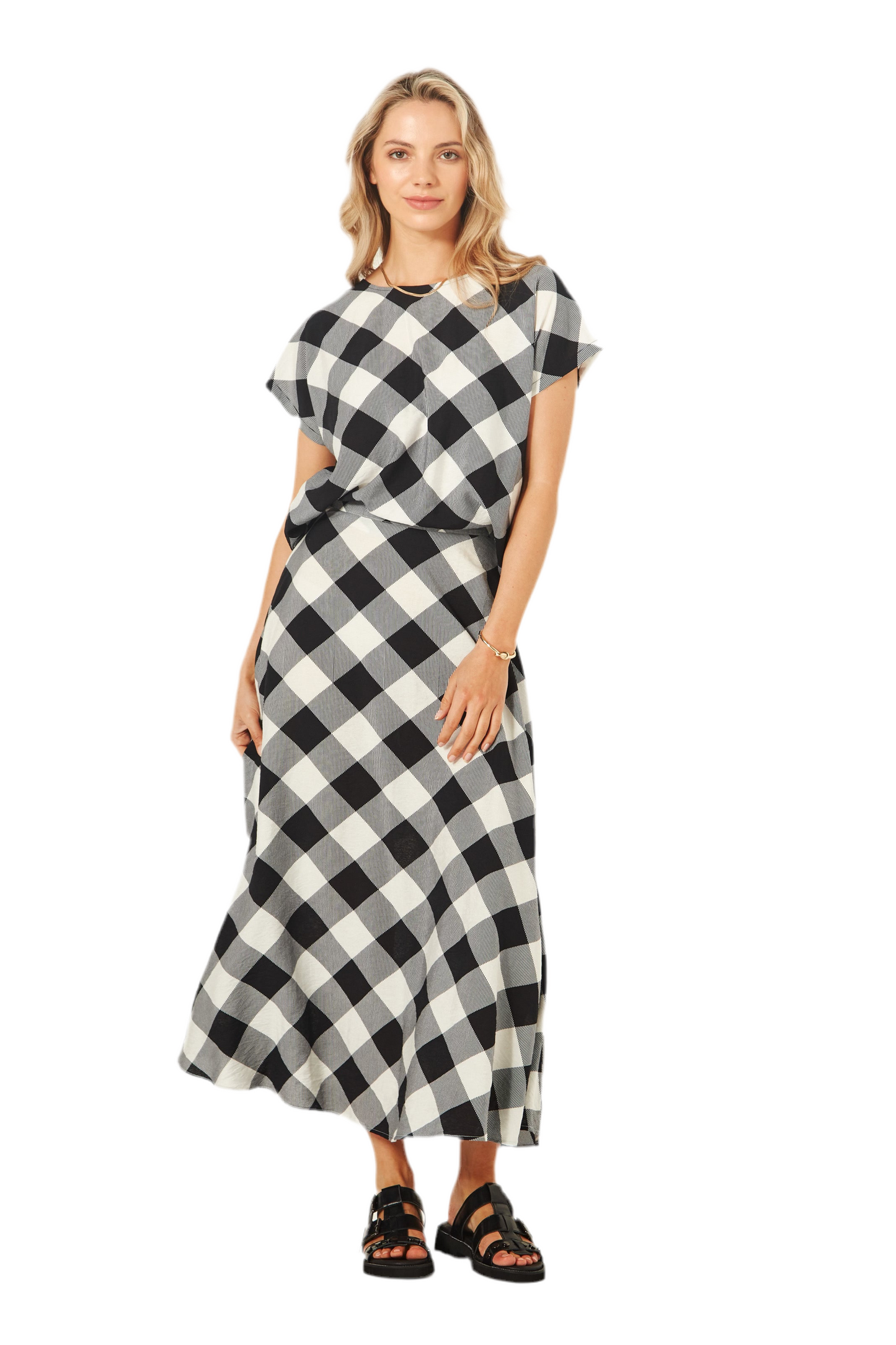 Lemon Tree - Valeria Skirt - LT965 - Gingham - 50% Off - 1 x size 8 left