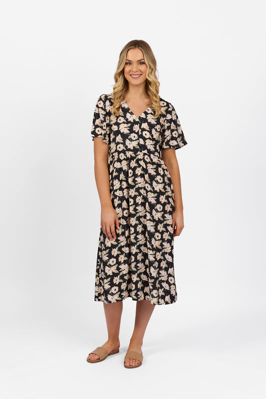 Vassalli - Button Front Dress - 6101 - Thea - 50% Off - 1 x 16 left