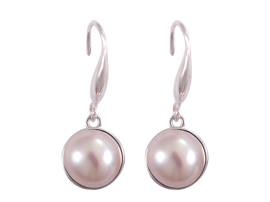 Mauve Freshwater Pearl earrings - PL0322