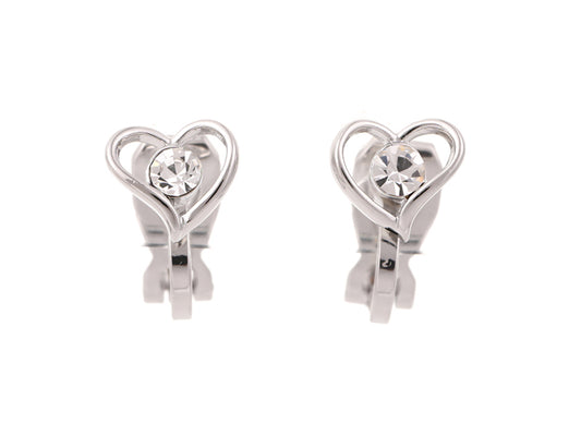 Clip-on Heart Earrings - MSE1376