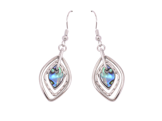 Paua Diamond Shape Earrings MSE1475