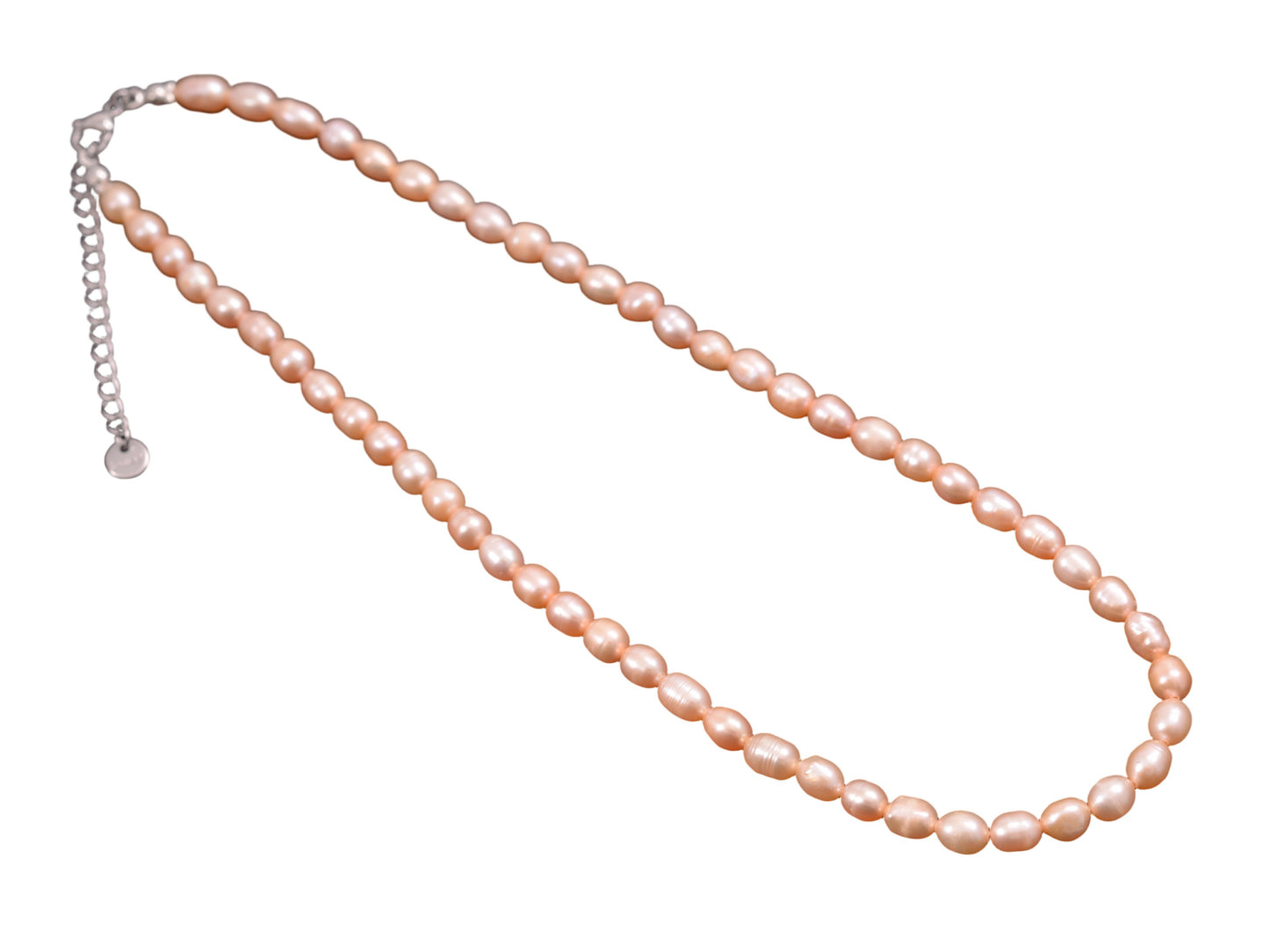 Apricot Oval Pearl Necklace PL0383