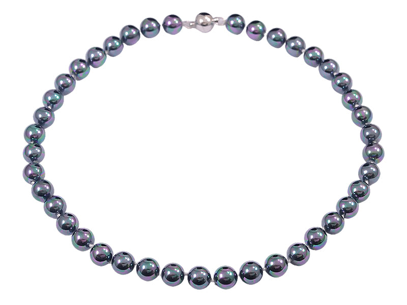 Black Crushed Pearl Necklace - PL0301