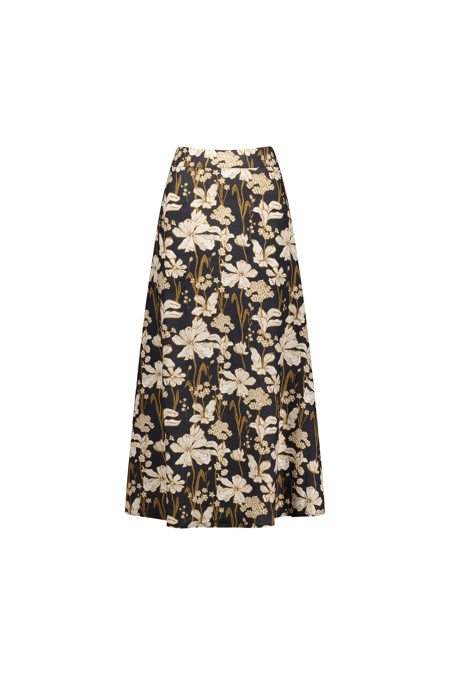 Vassalli - Linen Blend Skirt - 7057 - Roma - 30% Off