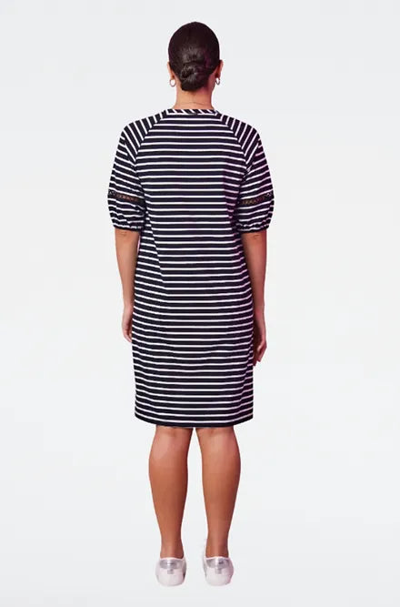 Newport - Teresa Dress - NP28983 - Black/White Stripe $99 XMAS DRESS SPECIAL