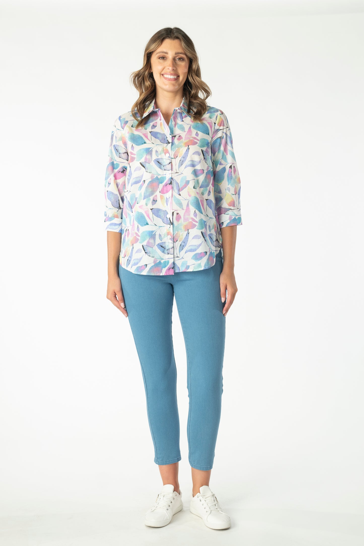 Callan Designs - 9BL13.BELLA Shirt - Multi Pink & Blue