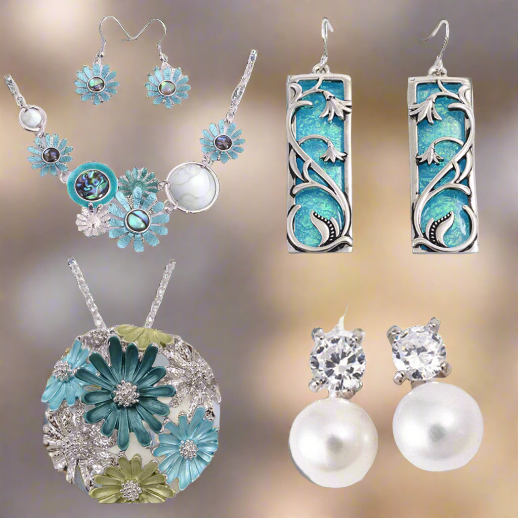 Blue Pohutukawa Necklace NC2234