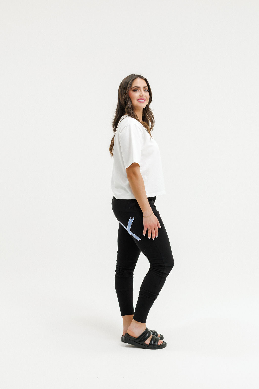 Apartment Pant - Hydrangea/White X