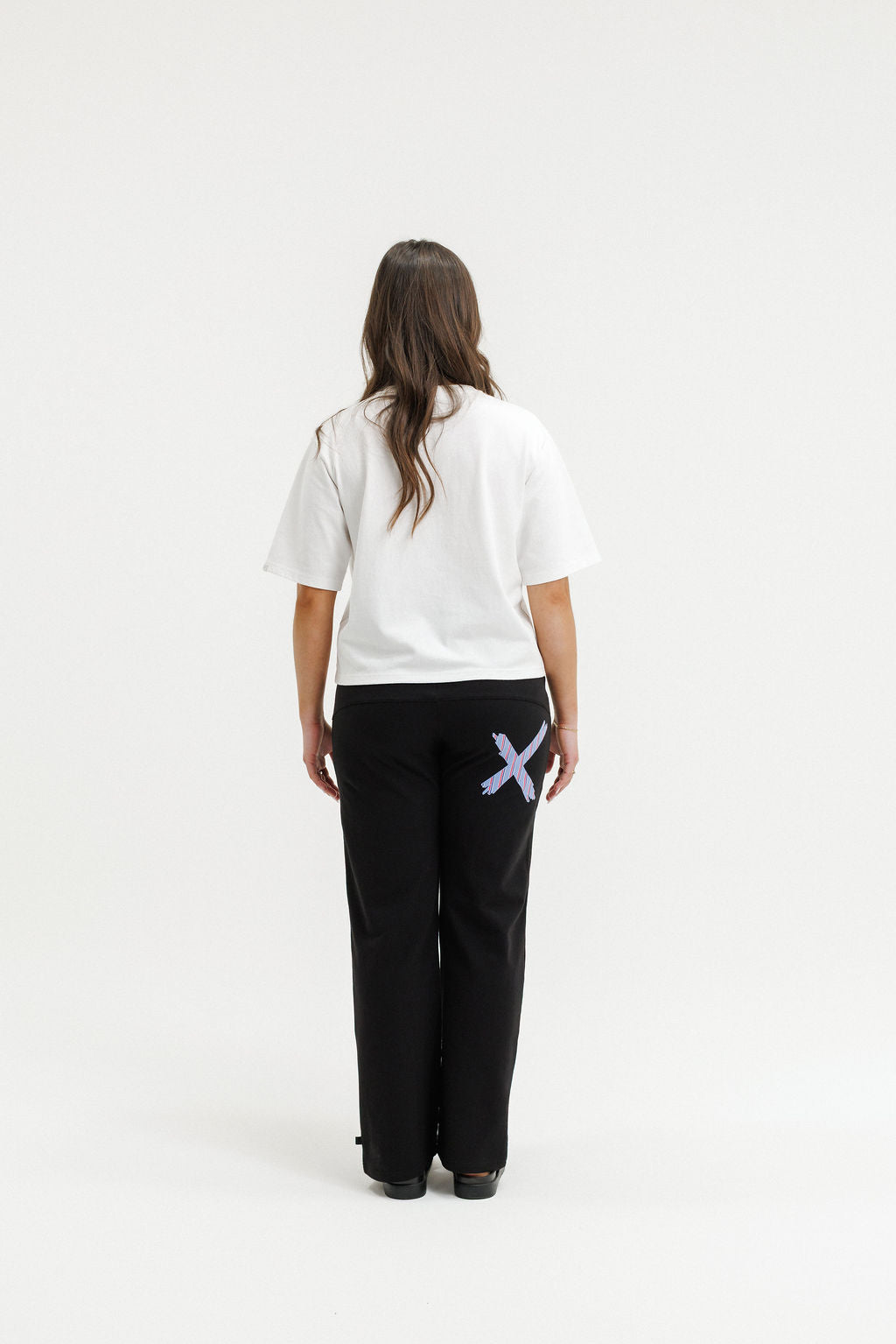 Avenue Pant - Black with Blue Haven Stripe X (Due Sept)