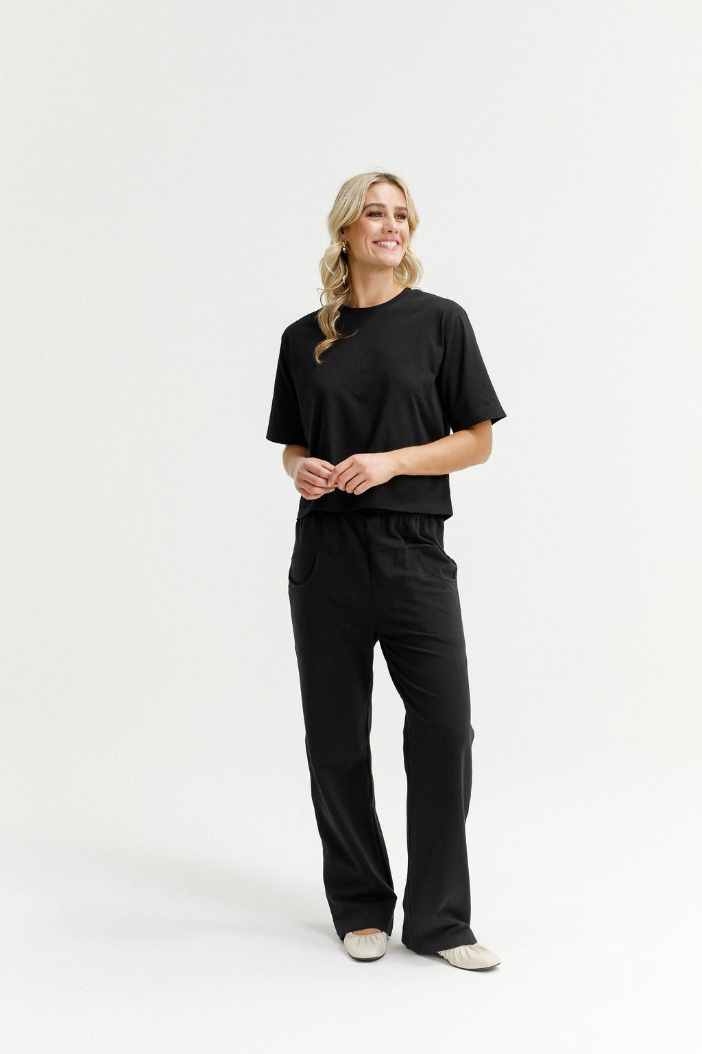 Avenue Pant - Graphite Daisy X