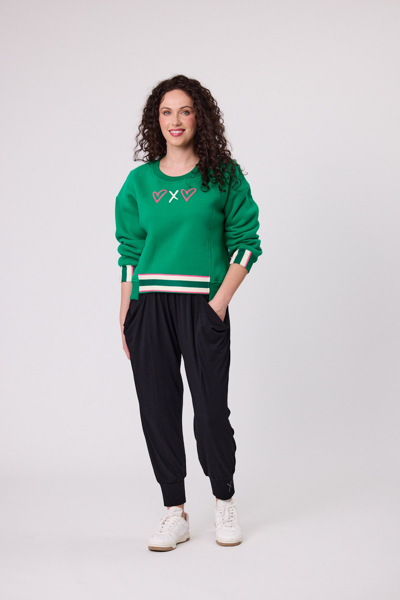 Cali Logo Sweatshirt - C6009 - Emerald Green - Arrived