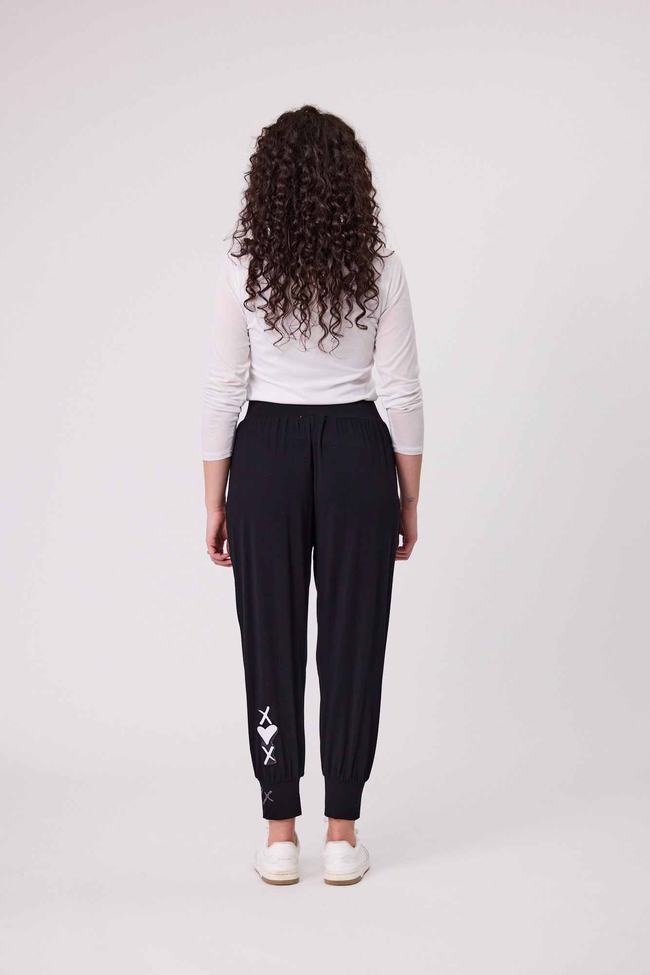 Signature Print Fresco Pant - C6022 - Black - Due Feb/Mar