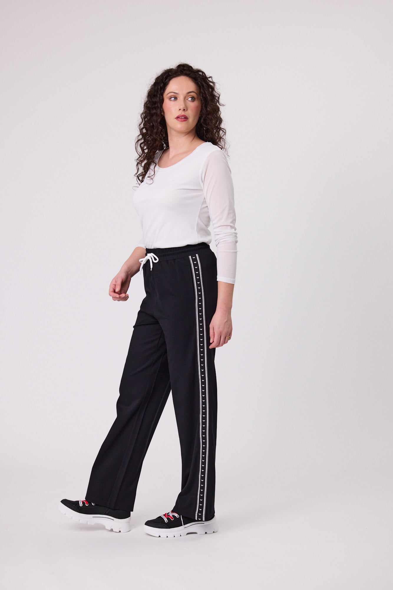 Rylie Side Braid Pant - C6032 - Black - Due Feb/Mar