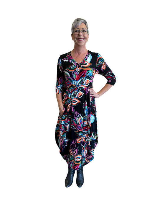 Carly Dress Night Fushion - 50% Off