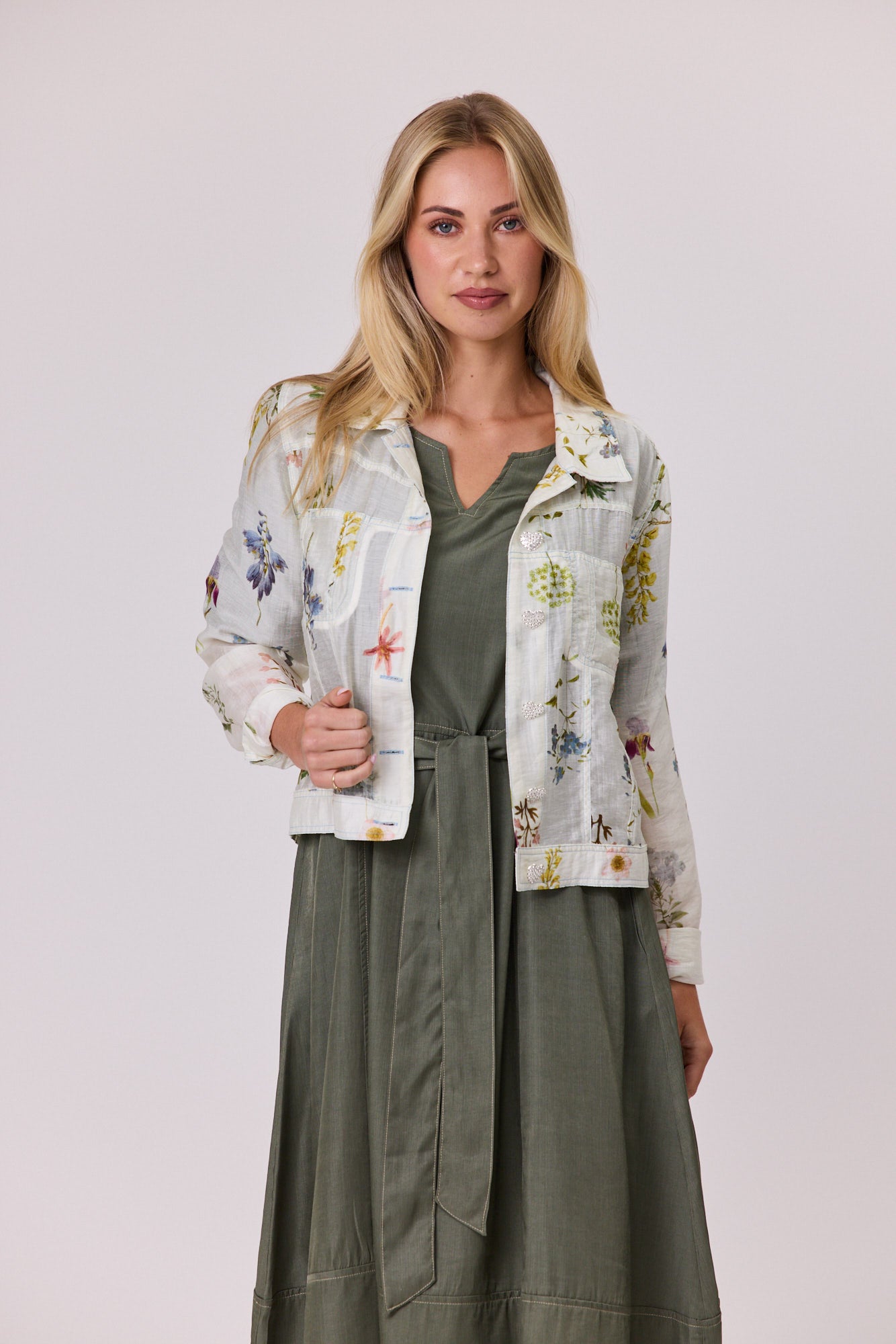Valencia Flower Voile Jacket - DUE AUG/SEPT
