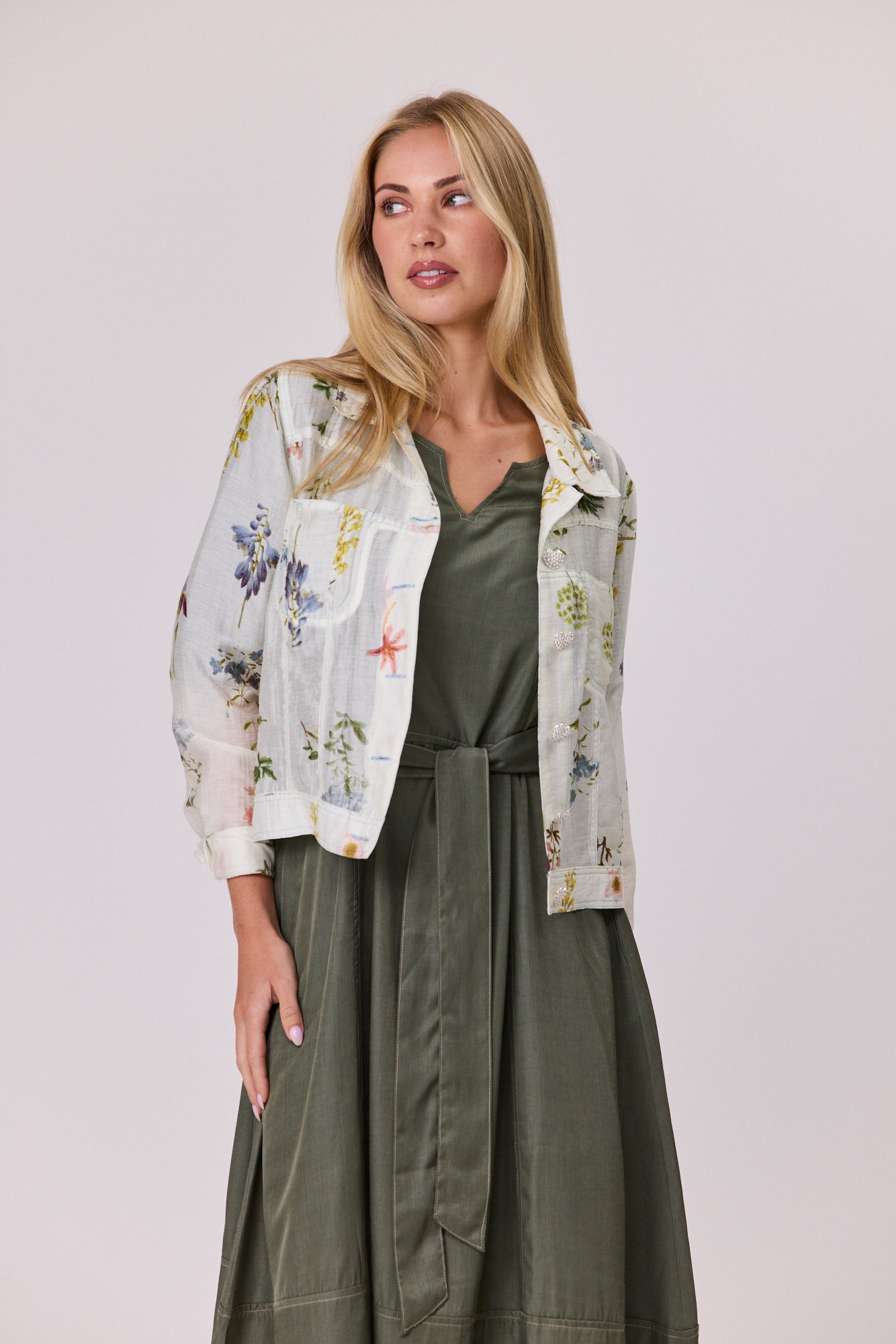 Valencia Flower Voile Jacket - DUE AUG/SEPT