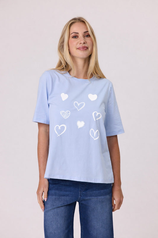 Heart Print Tee