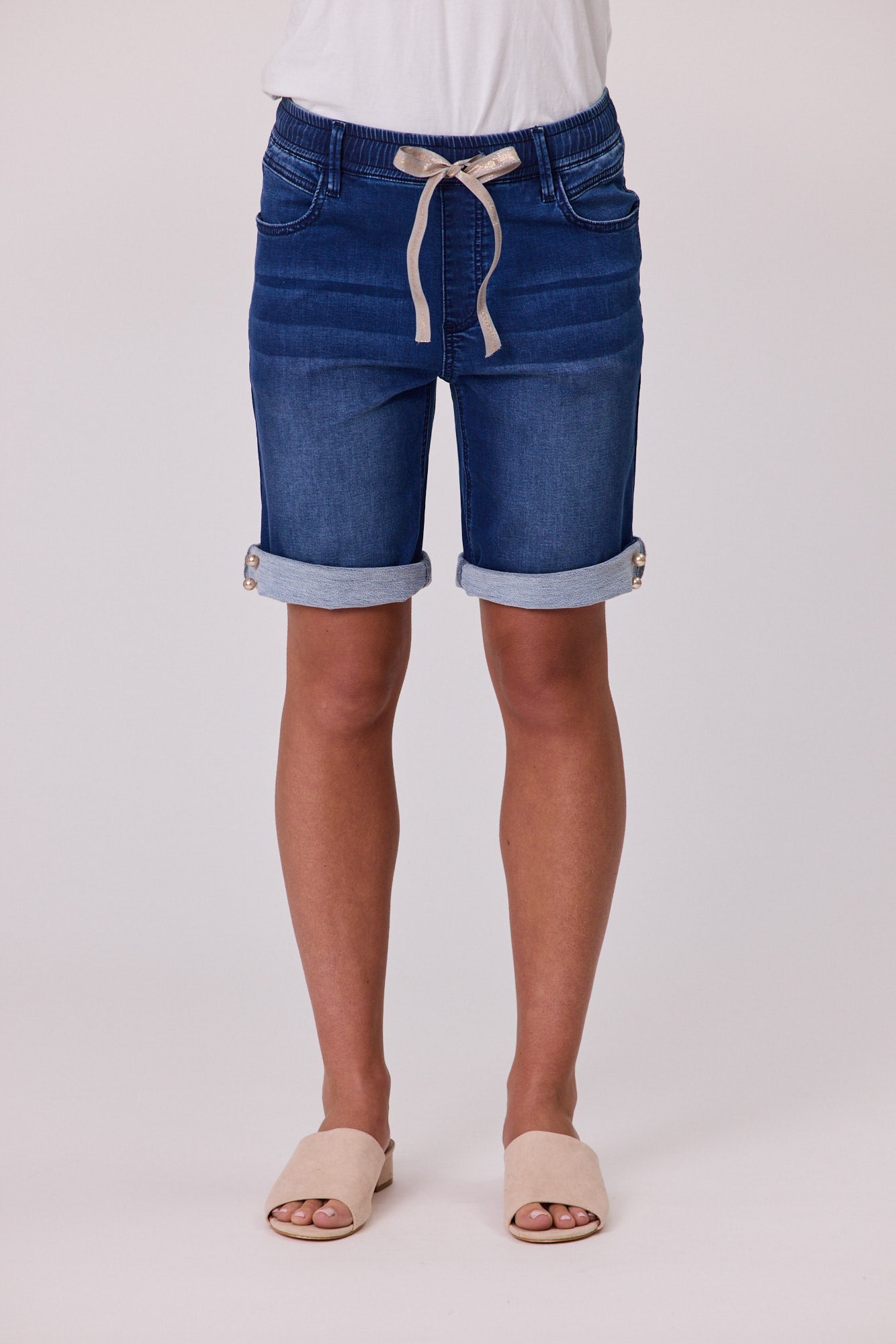 Knit Denim Short - DUE AUG/SEPT