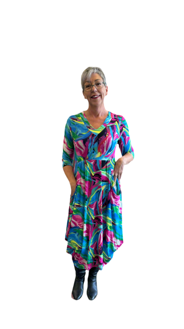 Carly Dress Jam Pattern - 50% Off