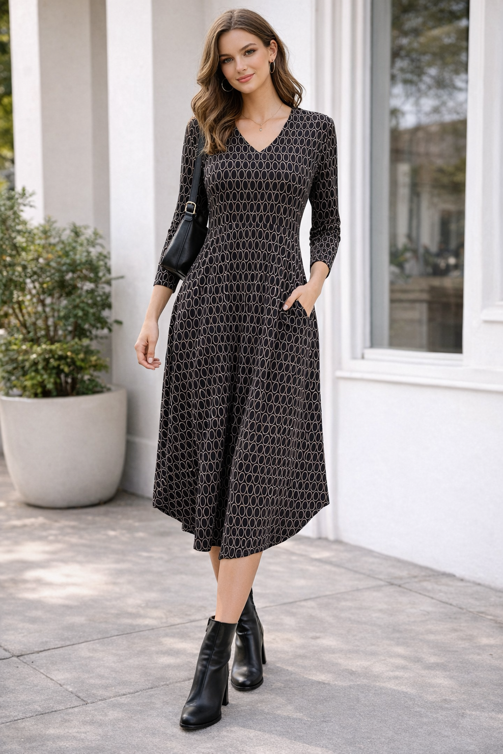Carly Dress Oval Pattern