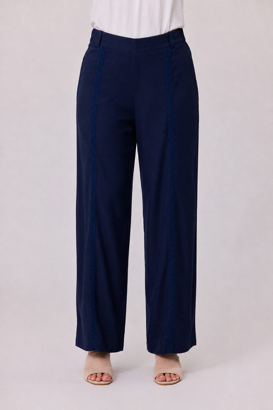 Havana Linen Pant - Navy- Due Aug/Sept
